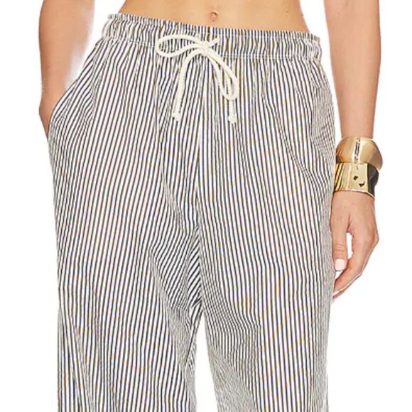 DONNI. Striped Green and White Pants - Picture 2 of 6